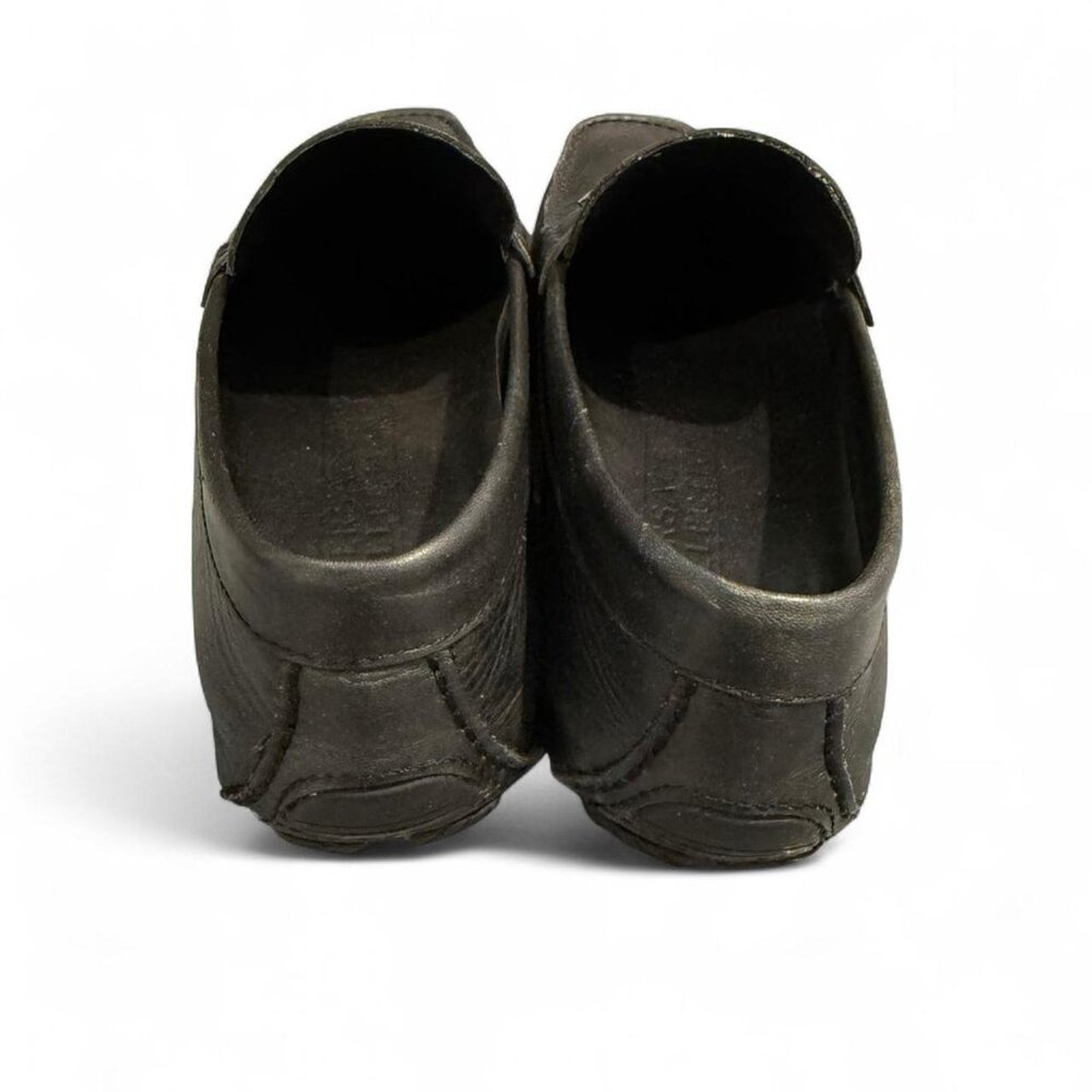 Black leather Versace Collection loafers - Picture 5 of 6